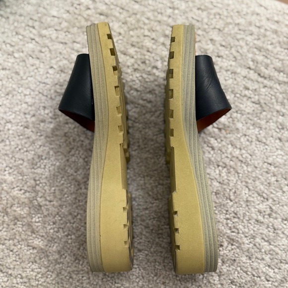 See By Chloe Black Leather Platform Slide Sandals Women 8.5 - Picture 6 of 9